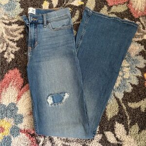 abercrombie kids Flare Distressed Jeans